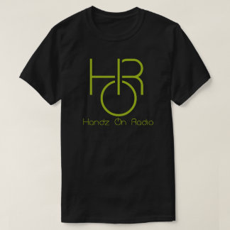 Handz On Radioロゴブラックティー文字 Tシャツ
