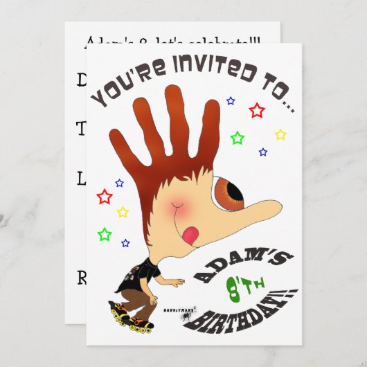 HANDzYMANS-RollerbladerInvitation 招待状 (正面/裏面)