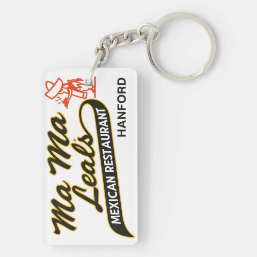 HANFORD, CALIFORNIA - MA MA LEAL'S. キーホルダー (裏面)