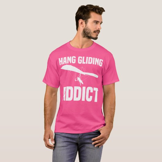 Hang Gliding Addict Hang Glider Hang Gliding Tシャツ (正面フル)