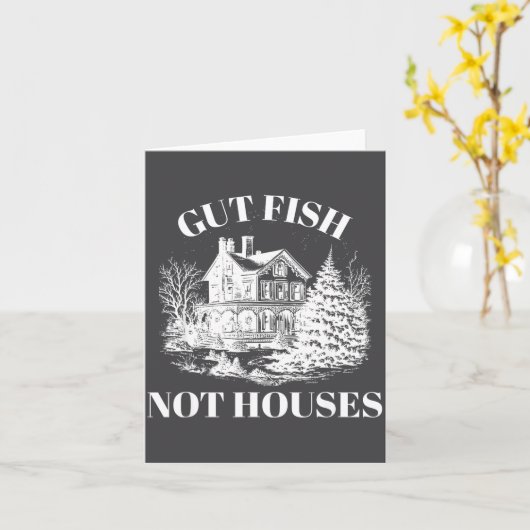 Hang In There It Gets Worse Funny Skeleton  カード (黄色い花)