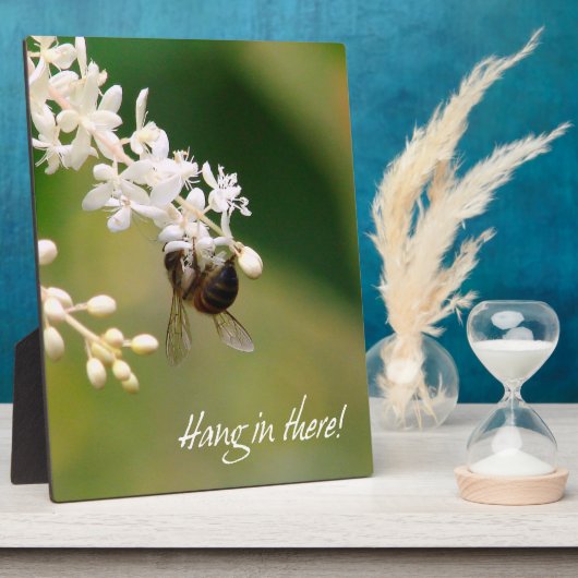 "Hang in There" Motivational Plaque フォトプラーク (側面)