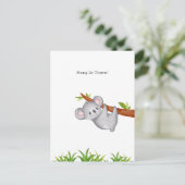Hang In There Supportive Motivational Koala Card ポストカード (スタンド正面)