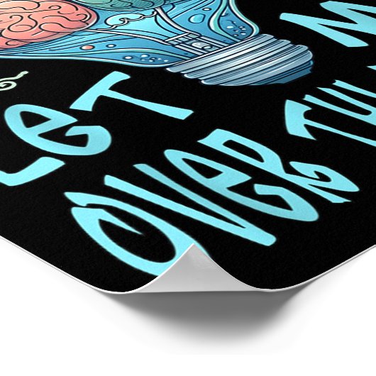 Hang On Let Me Over Think This, Light Bulb Brain G ポスター (角)