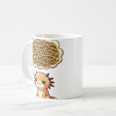 Hang On Let Me Overthink This Axolotl Introvert Fu コーヒーマグカップ (正面左)