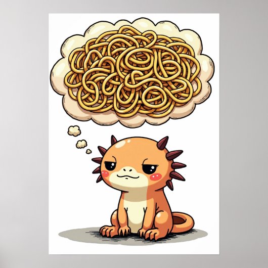 Hang On Let Me Overthink This Axolotl Introvert Fu ポスター (正面)