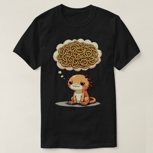 Hang On Let Me Overthink This Axolotl Introvert Fu Tシャツ (デザイン正面)