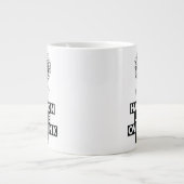 Hang on Let me overthink this Latte Mug ジャンボコーヒーマグカップ (正面)