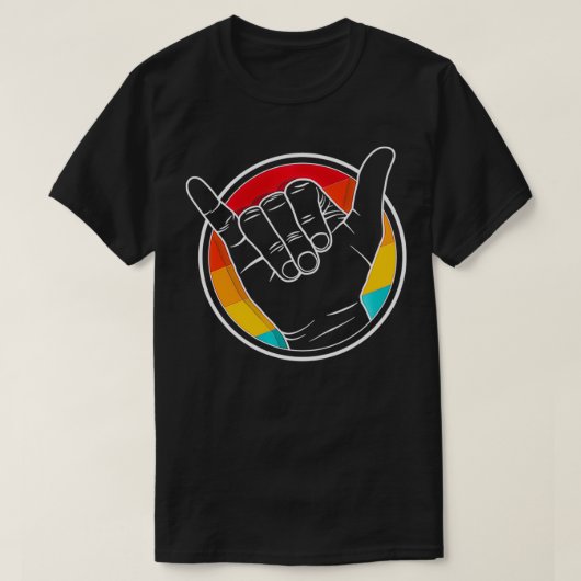Hang ten Vdub Greeting Shaka wave Aircooled Lif Tシャツ (デザイン正面)