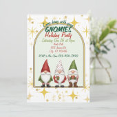 Hang with your Gnomies Holiday Party Invitation 招待状 (スタンド正面)