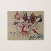 Hangakujo、1885年頃メスの武士 ジグソーパズル (横)