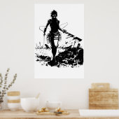 Hange Zoeのダークシャツ ポスター (キッチン)