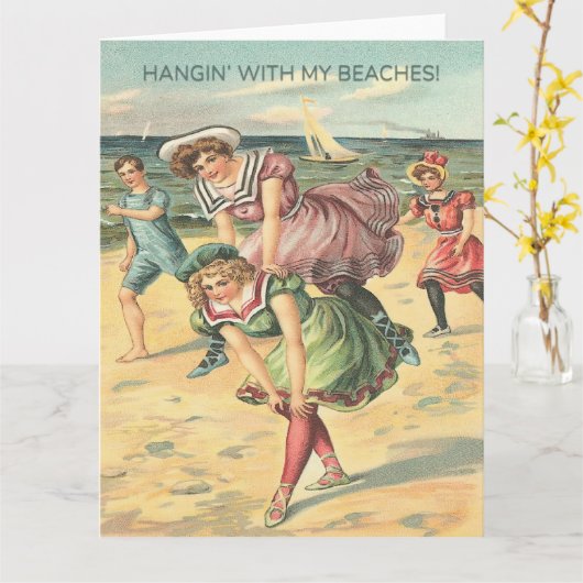 Hangin' with my Beaches カード (黄色い花)