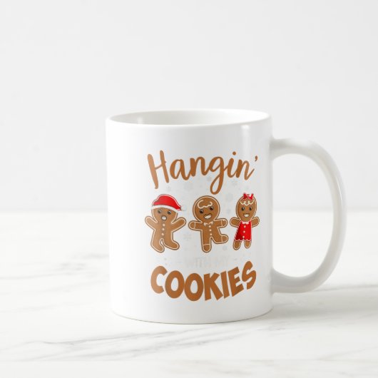 Hangin With My Cookies Gingerbread Women Christmas コーヒーマグカップ (右)