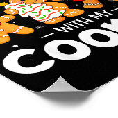 Hangin With My Cookies Gingerbread Women Christmas ポスター (角)