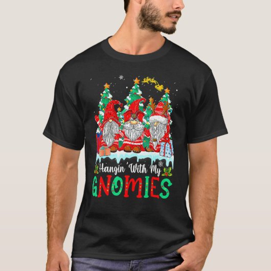 Hangin' With My Gnomies Gnomes Merry Christmas 15 Tシャツ (正面)