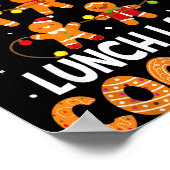 Hangin With My Lunch Lady Cookies Gingerbread Chri ポスター (角)