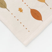 Hanging Autumn Leaves Pattern Fleece Blanket フリースブランケット (角)