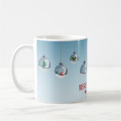 Hanging Baubles Merry Christmas Mug コーヒーマグカップ (左)