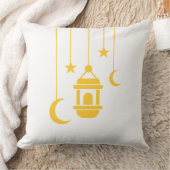 Hanging Crescent & Lantern Pillow クッション (ブランケット)