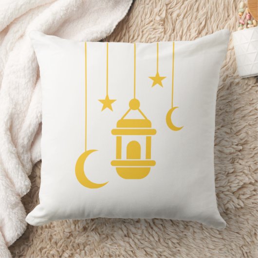 Hanging Crescent & Lantern Pillow クッション (ブランケット)