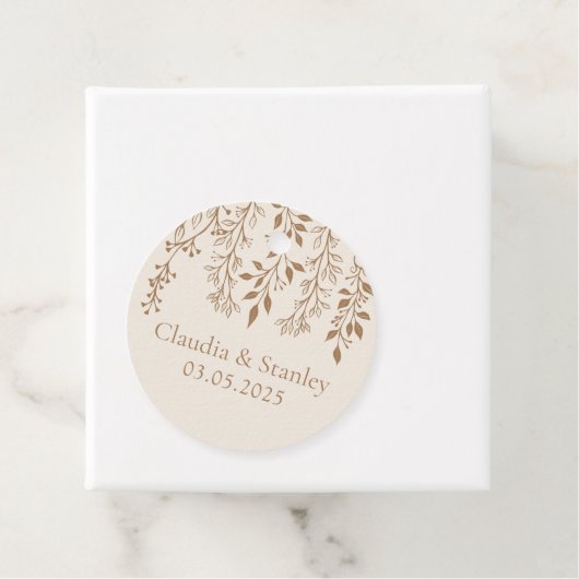 Hanging Florals Foliage Warm Romantic Boho Earthy フェイバータグ (インサイチュ)