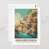 Hanging Gardens of Babylon 7 Wonders of the World ポストカード (正面/裏面)