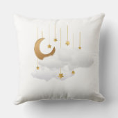 Hanging Moon & Stars Cloud Ramadan  Pillow クッション (裏面)
