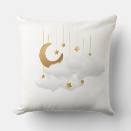 Hanging Moon & Stars Cloud Ramadan  Pillow クッション