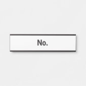 Hanging Name Plate: No. サインプレート (正面)