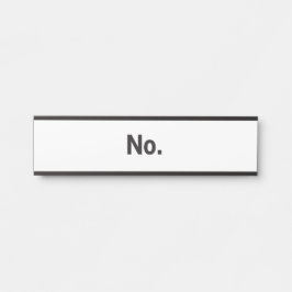 Hanging Name Plate: No. サインプレート