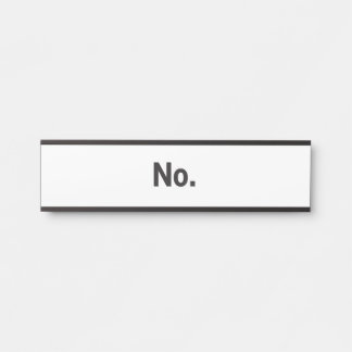 Hanging Name Plate: No. サインプレート