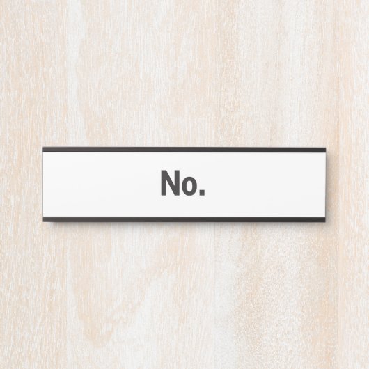 Hanging Name Plate: No. サインプレート (正面)