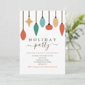 Hanging Ornaments Christmas Party 招待状 (スタンド正面)