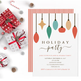 Hanging Ornaments Christmas Party  招待状