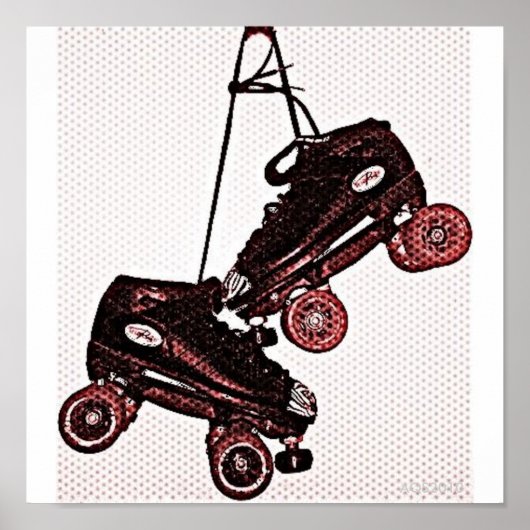 Hanging Skates Pop Art Dubbed ポスター (正面)