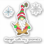 Hanging with my Gnomies Christmas シール (正面)