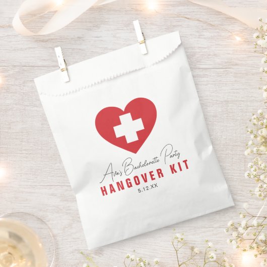 HANGOVERキットのパーソナライズされたお勧めバッグ フェイバーバッグ (クリップ留めされた状態)