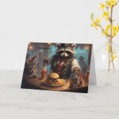 Hangover card for customers or bartenders critters カード (黄色い花)