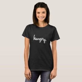 Hangryの粋なワイシャツ-黒 Tシャツ