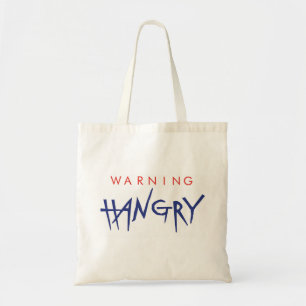 Hangryの綿の買物客のトートバックの警告 トートバッグ