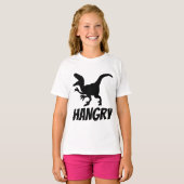 HANGRY（お腹が減って怒ってる）面白子供Tシャツ Tシャツ (正面フル)