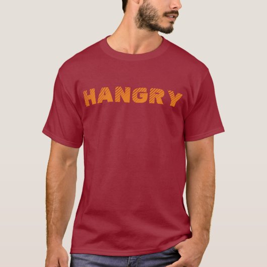"Hangry"のTシャツ Tシャツ (正面)