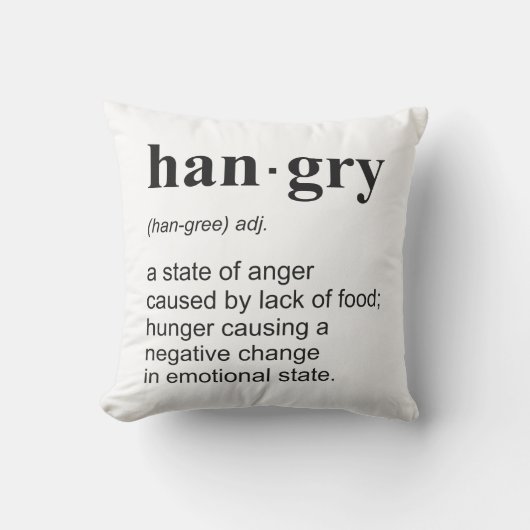 Hangry クッション (正面)