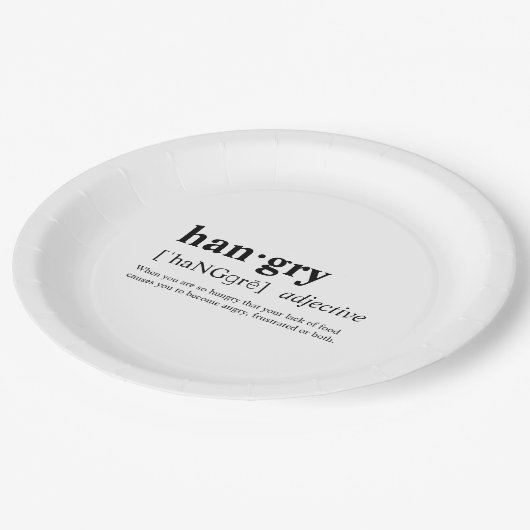 Hangry ペーパープレート (アングル)