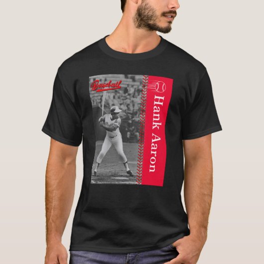 Hank Aaron_Baseball_001 Tシャツ (正面)