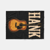 Hank Folk Style Line Dancing Western Country Music フリースブランケット (正面(横))