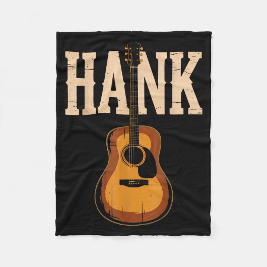 Hank Folk Style Line Dancing Western Country Music フリースブランケット (正面)