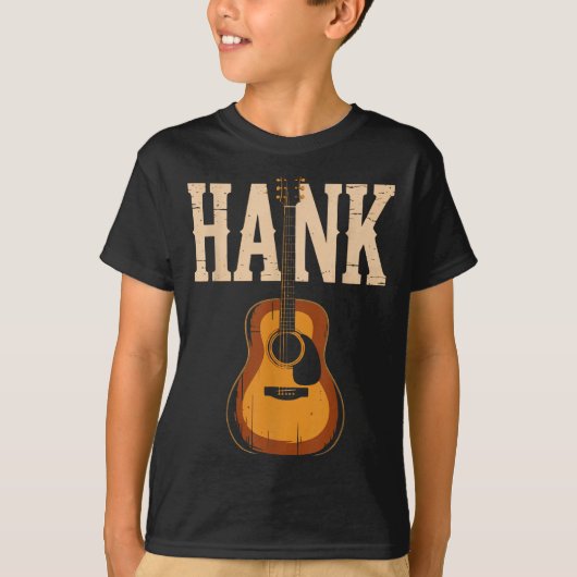 Hank Folk Style Line Dancing Western Country Music Tシャツ (正面)