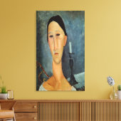 Hanka Zborowskaろうそく立て, 1919 キャンバスプリント (インサイチュ (リビング))